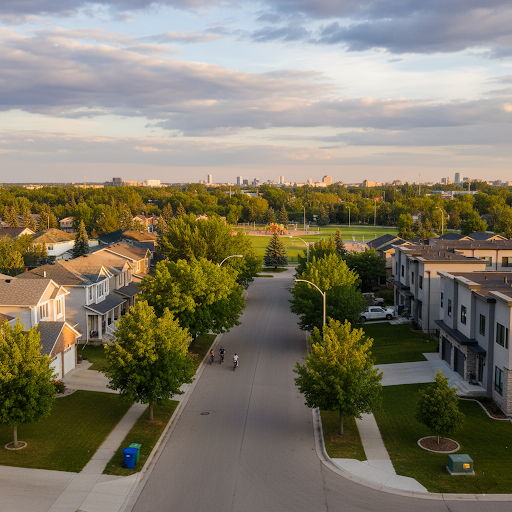 A neighborhood in Edmonton, AB